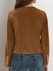 Fashionable single-breasted short coat