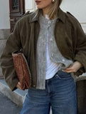 Vintage punk suede jacket