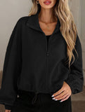 women's loose baseball jacket