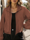 women's loose baseball jacket