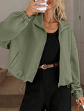 women's loose baseball jacket