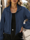 women's loose baseball jacket
