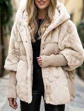 Loose-fitting new patchwork down cotton coat