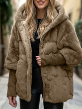 Loose-fitting new patchwork down cotton coat