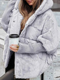Loose-fitting new patchwork down cotton coat