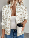 Stylish solid color patchwork lightweight jacket