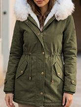 Thick and warm mid-length coat