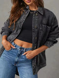 Women's button-down fashion casual denim jacket_CWOJA01695