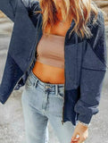 Color Block Hooded Washed Drawstring Jacket_CWOJA01826