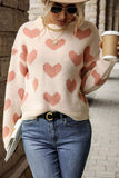 HEART PRINTING WARM CUTE SWEATER