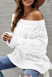 OFF SHOULDER CABLE CHUNKY KNIT OVERSIZED SWEATER,100% ACRYLIC,SIZE S(2)-M(2)-L(2)-XL(2),MADE IN CHINA,WOMEN BLAZER