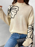Half-turtleneck sweater