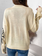 Half-turtleneck sweater