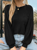 Loose crew neck sweatshirt