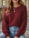 Loose crew neck sweatshirt
