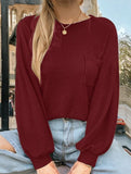 Loose crew neck sweatshirt