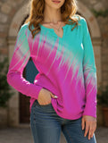 Fashionable V-neck women's T-shirt top