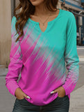 Fashionable V-neck women's T-shirt top
