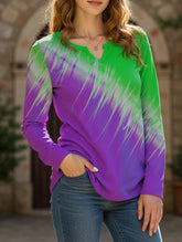 Fashionable V-neck women's T-shirt top