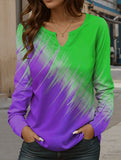 Fashionable V-neck women's T-shirt top