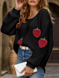 Loose Off-the-shoulder Sweater with Bell Sleeves