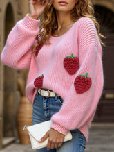 Loose Off-the-shoulder Sweater with Bell Sleeves