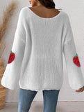Loose Off-the-shoulder Sweater with Bell Sleeves