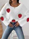 Loose Off-the-shoulder Sweater with Bell Sleeves