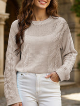 Casual simple wool long-sleeved sweater