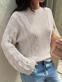 Casual simple wool long-sleeved sweater