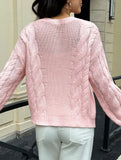 Casual simple wool long-sleeved sweater