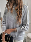 Loose turtleneck pullover sweater