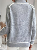 Loose turtleneck pullover sweater