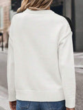 Simple pullover colorblock knitted sweater