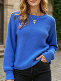 Warm loose long-sleeved sweater
