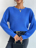 Warm loose long-sleeved sweater