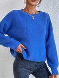 Warm loose long-sleeved sweater