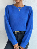 Warm loose long-sleeved sweater