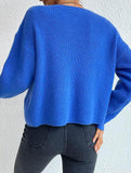 Warm loose long-sleeved sweater