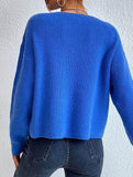 Warm loose long-sleeved sweater