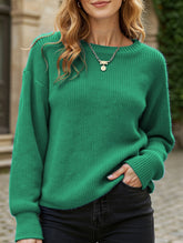 Warm loose long-sleeved sweater