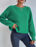Warm loose long-sleeved sweater