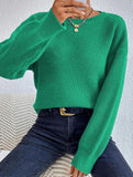 Warm loose long-sleeved sweater