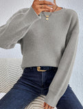 Warm loose long-sleeved sweater