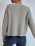 Warm loose long-sleeved sweater