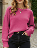 Warm loose long-sleeved sweater