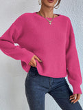 Warm loose long-sleeved sweater