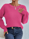 Warm loose long-sleeved sweater