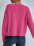 Warm loose long-sleeved sweater