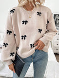 Fashionable new style pullover bow sweater